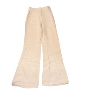 H&M High Waist Flare Pant | Khaki/Beige | Size 0